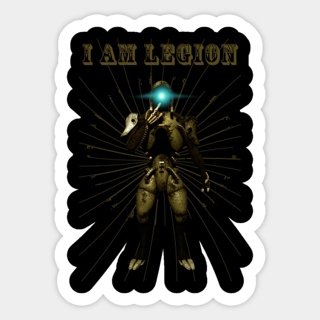 I AM LEGION Sticker by Liquid Feline